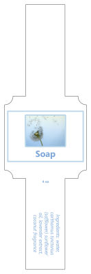 Pure Square Soap Band Labels